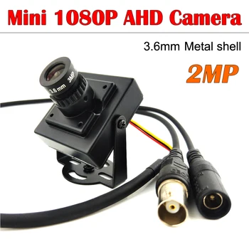 1080P Mini AHD Kamera Metal kabuk Süper Küçük Kapalı Güvenlik Kamera 3.6 mm Lens HD 2MP AHD DVR Sistemi braketi İle