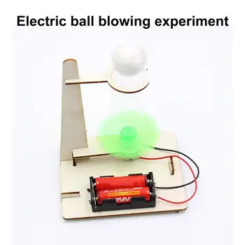 DIY Oyuncak Bilim Çocuklar DIY Elektrikli Oyuncak Eğitici Ahşap Oyuncaklar Bilimsel Deney Kiti Yüzen Expriment Keşfetmek Yeteneği Topu f