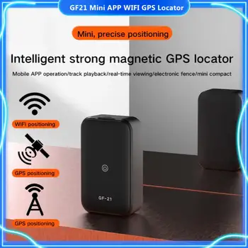 GF21 Mini GPS Gerçek Zamanlı araç takip cihazı Anti-Kayıp Cihaz Ses Kontrolü Kayıt Bulucu Yüksek çözünürlüklü Mikrofon WIFI + LBS + GPS