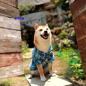 Gelgit Marka Pet Giysi Orijinal Tasarım Japon Kimono Dalgalar Küçük Orta Büyük Köpekler İçin Bahar Ve Yaz Kedi Tesisat Serin Fation