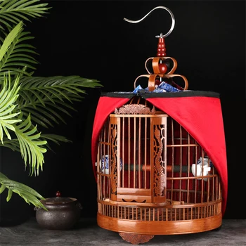 Kaliteli Bambu Pamukçuk Kuş Kafesi Çapı 33/36cm Butik Tam Set Aksesuarları Kuş Evi Sığırcık büyük El Yapımı kuş yuvası