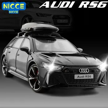 Nicce 1: 32 Audi RS6 Yüksek Simülasyon Diecast Metal Alaşım Model Araba Geri Çekin Koleksiyonu Çocuk Oyuncak Hediyeler