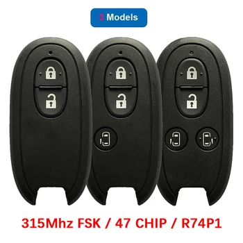 OEM 2/3/4 Düğme Suzuki Akıllı Araba Uzaktan 315MHz FSK PCF7953X HITAG 3 47 ÇİP FCC ID R74P1 Logo İle