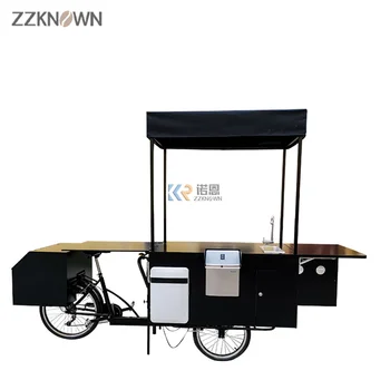 Satılık Soğuk içecek sepeti ile Buzdolabı Dondurma üç tekerlekli Bisiklet kargo bisiklet kahve arabası