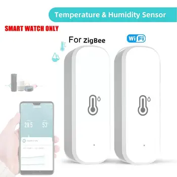 Tuya Zigbee / wifi Sıcaklık Nem Sensörü Ev İle Bağlı Yaşam Uyumlu Termometre Alexa Yardımcısı H0ı3