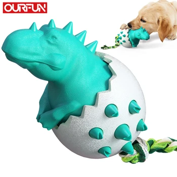 Yeni Köpek Molar Oyuncak Diş Fırçası dinozor yumurtası Dayanıklı Çiğneme Diş Temizleme Köpek Egzersiz Bulmaca İnteraktif Köpek Oyuncak Köpek Malzemeleri