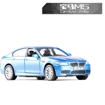 Yüksek Simülasyon RMZ Şehir 1: 36 Zarif Metal BMWToy Araçlar Araba Styling M5 Limuzin Alaşım Diecast Geri Çekin Model Oyuncak Araba