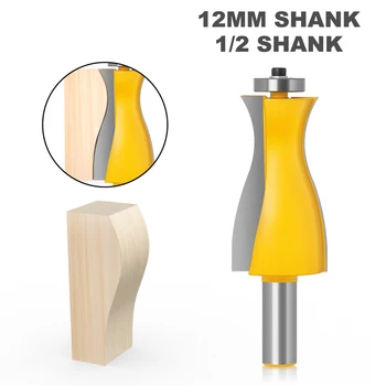 1 Adet 12mm 1/2 Shank Rulman freze kesiciler Kapı Dolap Freze Uçları Ahşap Hattı Gravür Bit Ağaç İşleme Araçları