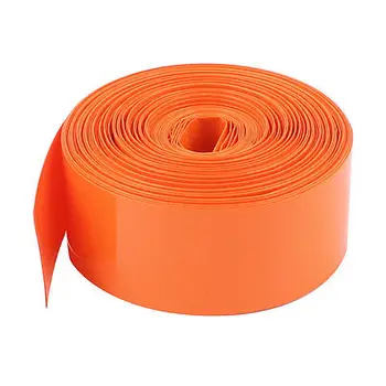 10 M uzun 23mm turuncu PVC daralan boru kol Wrap için 1 x AA pil
