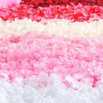 1000 Adet Düğün Malzemeleri El Atılan Çiçekler Düğün Sitesi İpek Kumaş Simülasyon Yaprakları Düğün Odası dekorasyon
