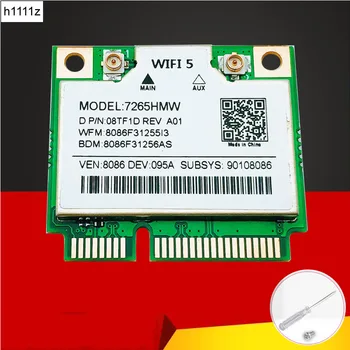 1167Mbps 7265HMW MİNİ PCIE Wifi Kartı Çift Bant 2.4 G + 5G Wifi Kablosuz Mini Pcı-E Ağ Kartı Bluetooth V4. 0 Destekler WİN7/8/10
