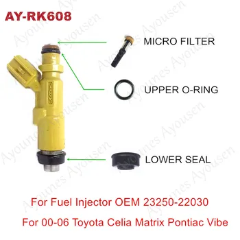 200 Takım yakıt enjektörü Tamir Kitleri İçin 23250-22030 Toyota Celia Matrix Pontiac Vibe (AY-RK608)