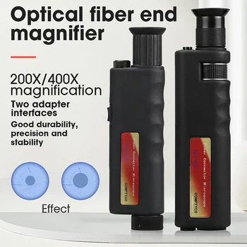 200X / 400X Fiber Optik Muayene Mikroskop LED Aydınlatma Anti Kayma Kauçuk