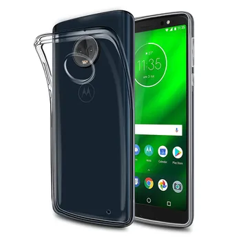 2018 Temizle Yumuşak TPU Kılıfları Motorola Moto G6 Artı Oyun telefon kılıfı Şeffaf Silikon arka kapak MotoG6 G6Play G6Plus Jel Çanta