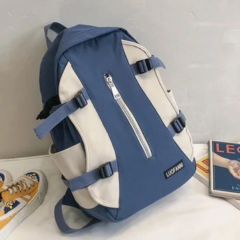 2020 Yeni Tasarım Sırt Çantası Kadınlar İçin Basit okul çantası Genç Kızlar İçin Omuz Seyahat Çantası Çok Cep Naylon Sırt çantası Mochila