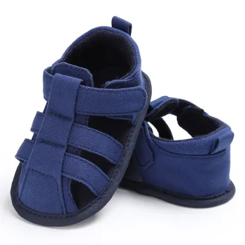 2021 Bebek Kız Erkek Yaz Ayakkabı Yenidoğan Bebek Bebek Sandalet Ayakkabı Yumuşak Taban Katı Rahat Anti Kayma Nefes 0-18M