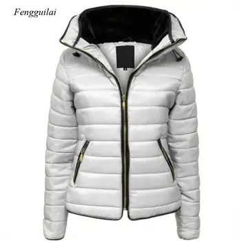 2021 Kış Bayan Moda Ceket Yaka Rüzgarlık Ceket Casual Slim Fit Düz Renk Kış Ceket Ceket