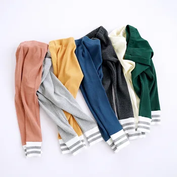 2022 Kız Tayt çocuk Giyim Bahar Yeni Desen Çukur Bar Pamuk Hit Külot Çocuk Elastik Kuvvet Pantolon