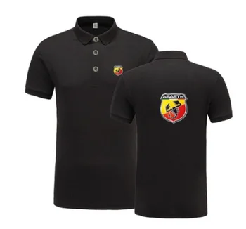 2022 Neue Sommer Kurz-hülse Polo Homme Hohe Qualität Baumwolle Mode Abarth logo Print Polo Hemd Casual Business Camisa Polo