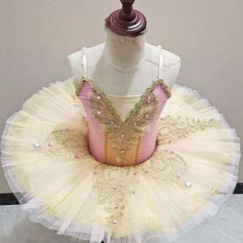 2022 Yeni Profesyonel Bale Tutu Çocuk Çocuk Bale Tutu Adulto Kadın Balerin Parti Dans Elbise Kız Cadılar Bayramı Kostüm
