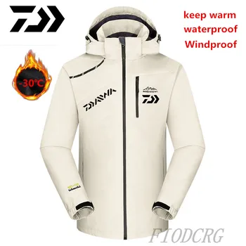 2023 Ceket Adam Artı Kadife Sıcak Kalın balıkçı kıyafeti Rüzgar Geçirmez Balıkçılık Ceket Kış Açık ve Spor Balıkçılık Kıyafetleri