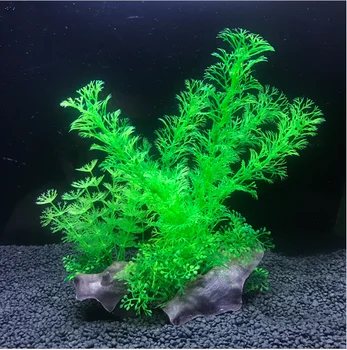 22 cm akvaryum balık tankı Dekorasyon Yapay Bitki Silikon Yapay Deniz Ot Sahte Bitki Akvaryum Dekorasyon Evcil Hayvan Ürünleri