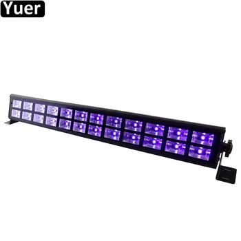24 LED disko UV menekşe siyah ışıkları DJ 40W Par lamba UV parti noel için Bar lambası lazer sahne duvar yıkayıcı spot ışık arka ışık