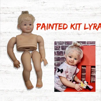 28 inç Sanatçı Boyalı Yeniden Doğmuş Bebek Lyra Lin El Köklü Saç Temizle Gemi Oyuncaklar Kız Bebekler Çocuklar İçin