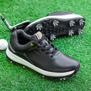 40-47 Yeni golf ayakkabıları Erkekler Golf Açık Rahat Yürüyüş Spor Ayakkabı Golfçüler için Anti Kayma Yürüyüş Footwears Artı Boyutu
