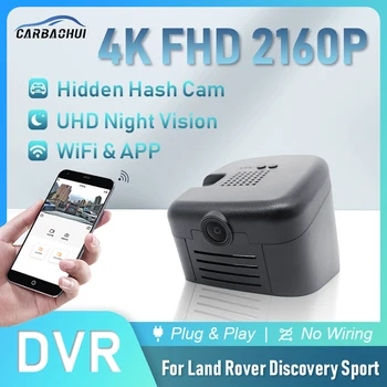 4K 2160P araba dvr'ı Tak ve Çalıştır Dash kamera Kamera UHD Gece Görüş Video Kaydedici Land Rover Discovery Spor İçin Kablosuz DashCam