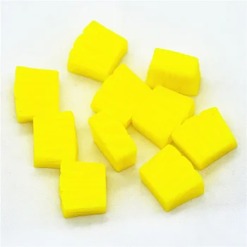 5 ADET 7X18mm Reçine 3D Sahte Ananas Tabağı Minyatürleri / Reçine Dollhouse Minyatürleri / 3D Flatback Meyve Salatası Cabochons