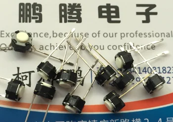 50 Adet / grup Japonya Panasonic dokunmatik anahtarı 6*6*4.3 ın-line 2 pin beyaz dairesel düğme mikro indüksiyon ocağını sıfırlayın