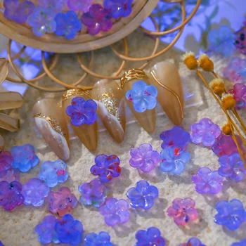 50 adet 3D Glitter Rhinestone Nail Art Dekorasyon Çok Şekil Aurora Reçine Takılar Kızlar tırnak mücevheri Aksesuar DIY Manikür Araçları