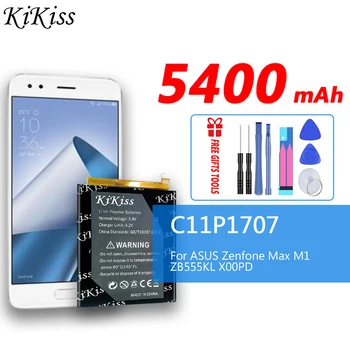 5400mAh kikiss pil C11P1707 telefonu pil için Asus Zenfone Max M1 ZB555KL X00PD
