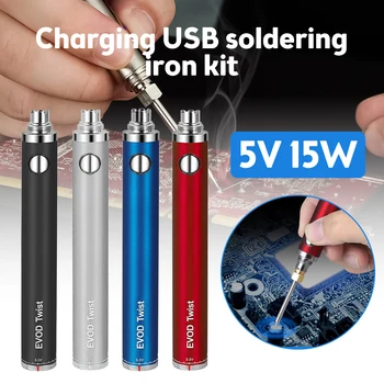 5V 15W Kablosuz Lehim Demir USB Şarj havya Taşınabilir Lehimleme Kalem Profesyonel Ev Kaynak tamir kiti