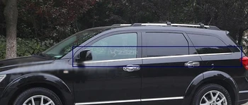 6 ADET / takım Moda Gümüş Alt pencere dekorasyonu Styling Profiller Dodge Journey İçin Z2AAL048