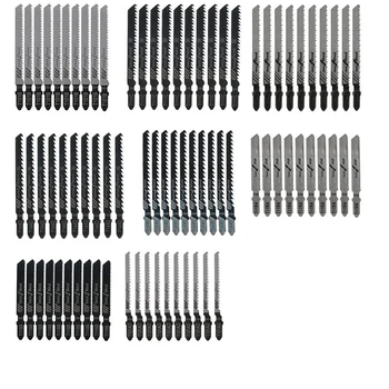 80 Adet Yapboz Bıçak Seti T Shank Bıçakları Hızlı Ahşap Metal Kesme Bıçakları T118A/T118B/T101AO/T101B/T101BR/T144D/T244D / T111C
