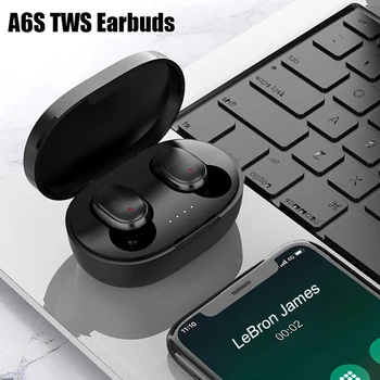 A6s Bluetooth Kulaklık TWS Spor Kulaklık A6s Dokunmatik Mini kablosuz bluetooth kulaklık 5.0 Dokunmatik Dokunmatik Kulaklık