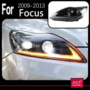 AKD Araba MOdell Ford Focus Farlar 2009-2011 Odak 2 LED Far Dinamik Sinyal Led Drl Hıd Bi Xenon Oto Aksesuarları