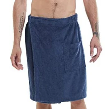 Adam Giyilebilir banyo havlusu Cep Yumuşak Banyo Etek Hamam Duş Odası Elastik Kemer Banyo Havlusu Yüzme plaj battaniyesi