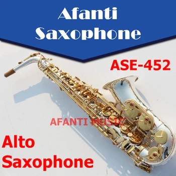 Afanti Müzik Eb ton / Nikel Kaplama / Silvering Alto Saksafon (ASE-452)