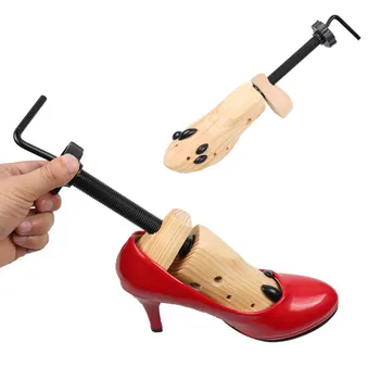 Ahşap ayakkabı Sedye Ayakkabı Ağacı Şekillendirici Raf Ahşap Ayarlanabilir Daireler Pompaları Botları Genişletici Ağaçları Boyutu S / M / L Erkek Kadın 1 adet