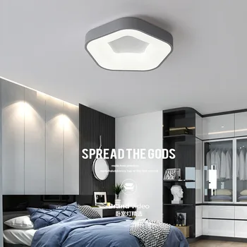 Akrilik tavan ışıkları kare yüzük oturma odası yatak odası İçin Ev AC85-265V Modern Led tavan Lambası Fikstür parlaklık plafonnier