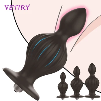 Anal Plug Vibratör Butt Plug prostat masaj aleti Yetişkin Seks Oyuncakları Kadın Erkek Mastürbasyon Yapay Penis Vibratör Klitoris Stimülatörü