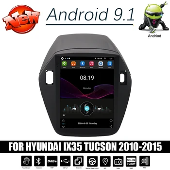 Android 9.1 araç DVD oynatıcı Oynatıcı Stereo Radyo Multimedya Video Oynatıcı GPS navigasyon başkanı Ünitesi Hyundai Ix35 Tucson 2din Wıfı 4G