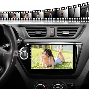 Android 9 inç multimedya araba DVD oynatıcı radyo stereo KIA RIO için K2 2012-2016 gps navigasyon