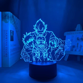 Anime Lamba Satoru Gojo takım ışığı Jujutsu Kaisen için Led Gece Lambası doğum günü hediyesi Jujutsu Kaisen Grubu Satoru Gojo Lamba