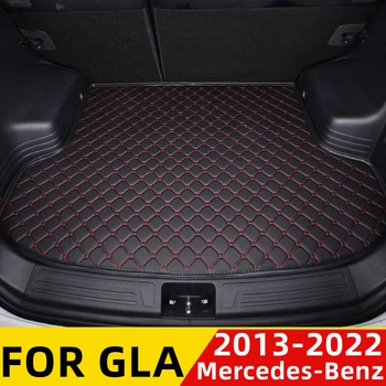 Araba Gövde Mat İçin Benz GLA 2013 2014-2022 Düz Yan Su Geçirmez Arka Kargo Kapağı Halı Pedi Kuyruk Aksesuarları Boot Liner