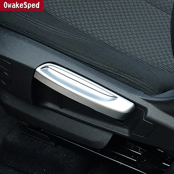 Araba Koltuğu Yan Ayar düğme kapağı Dekoratif Trim İçin BMW 2 Serisi F45 F46 2015-2017 218i 220i İç Aksesuarları Sticker