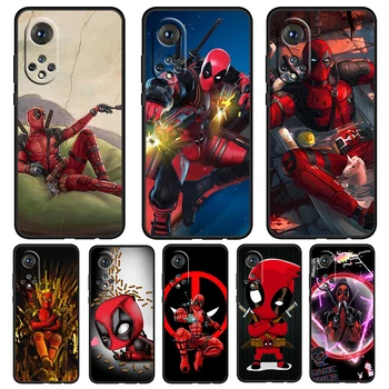Avengers Kahraman Deadpool Onur 60 50 20 SE Pro X30 10X 10i 10 9X 9A 8X 8A Lite Silikon Yumuşak TPU Siyah telefon kılıfı Çapa Kapak